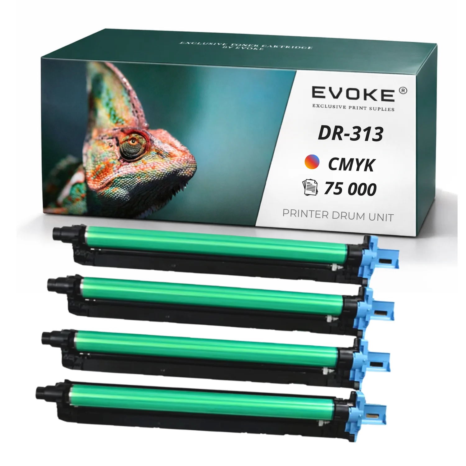 Evoke Compatibele Drum voor Konica Minolta Dr313 Dr-313 Cmyk 75000 Pagina's Bizhub C258 C308 C368