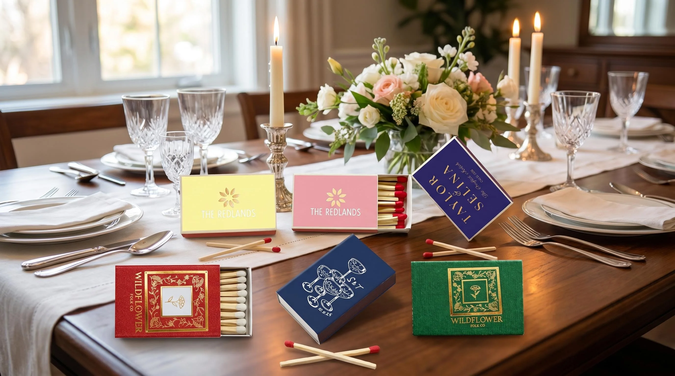 

Custom Wedding Quote Matchboxes, Personalized Text Safety Match boxes, Romantic Favours for Wedding