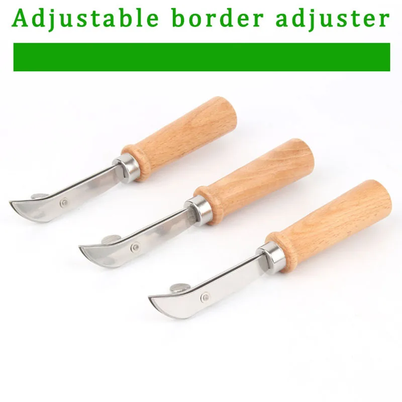Lederrand-Lockenwickler, Geldbörse aus gegerbtem Leder, Lockenwickler mit harter Kante, handgefertigtes DIY-Lederrillenmarkierungsgerät