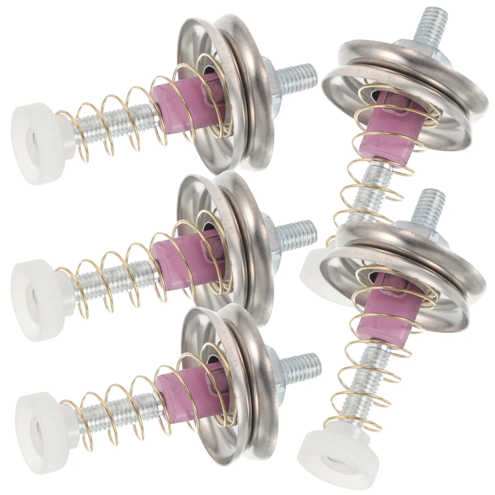 

5pcs Knitting Machine Spring Tensioner Stainless Steel Ceramic Yarn Control Smooth Weaving Textile Spare Parts Cord Knitter