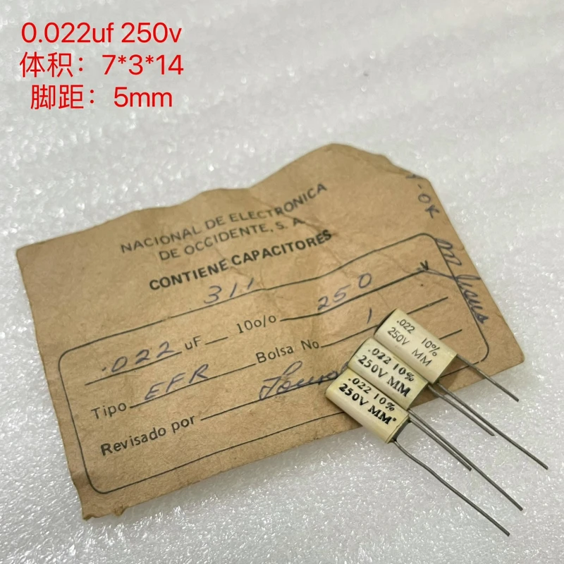 10PCS/LOT 0.01UF 0.022UF 0.027UF 0.03UF 0.039UF 0.047UF  0.082UF 250V Western Capacitor