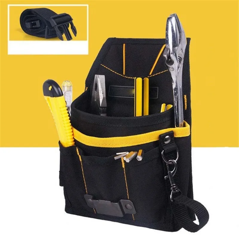 Oxford Fabric Professional Tool Bags Multi Pocket Belt Screwdriver Bicycle Repair Kit Electrician Heavy Duty Storage Tools