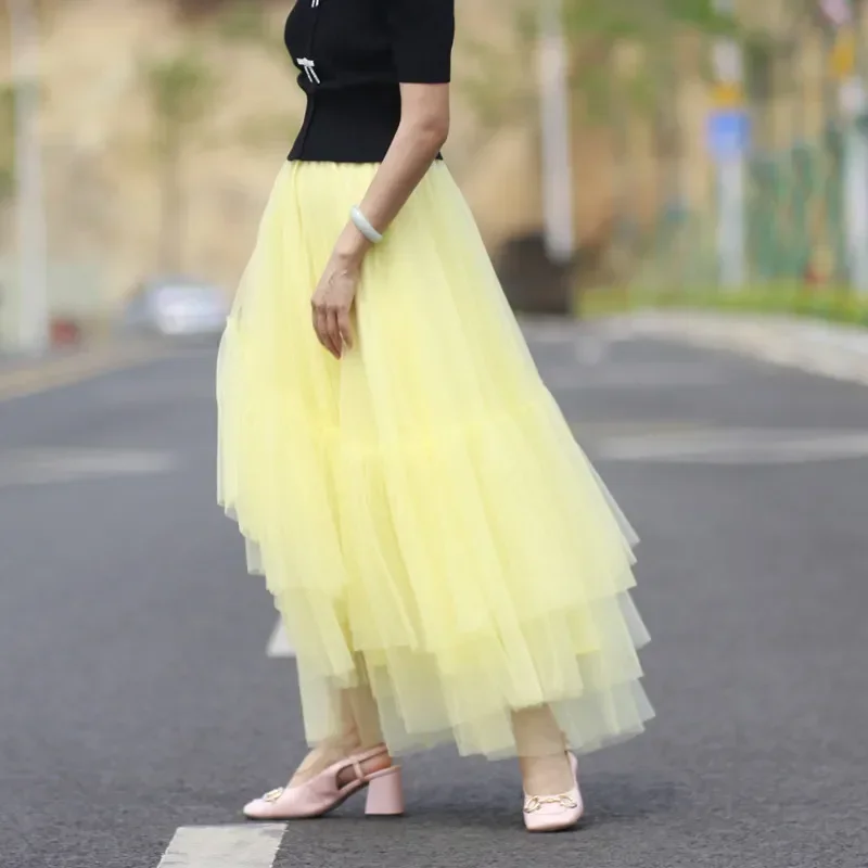 New Two wear strapless  winter fairy skirts with gauze  elastic waist detachable bow