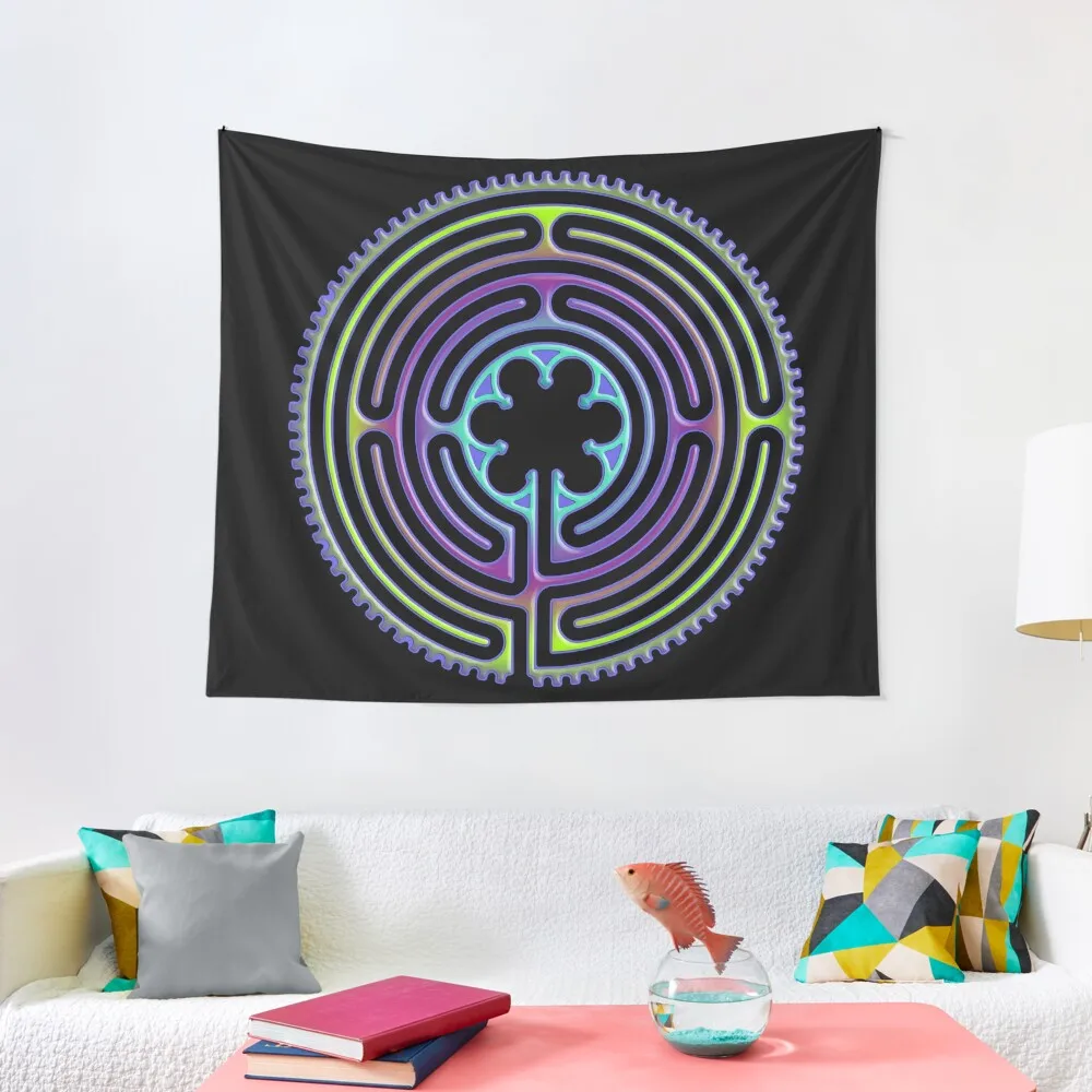 

CHARTRES Labyrinth - Short Way 2 Tapestry Home Decor Accessories Bedrooms Decor Wall Art Tapestry