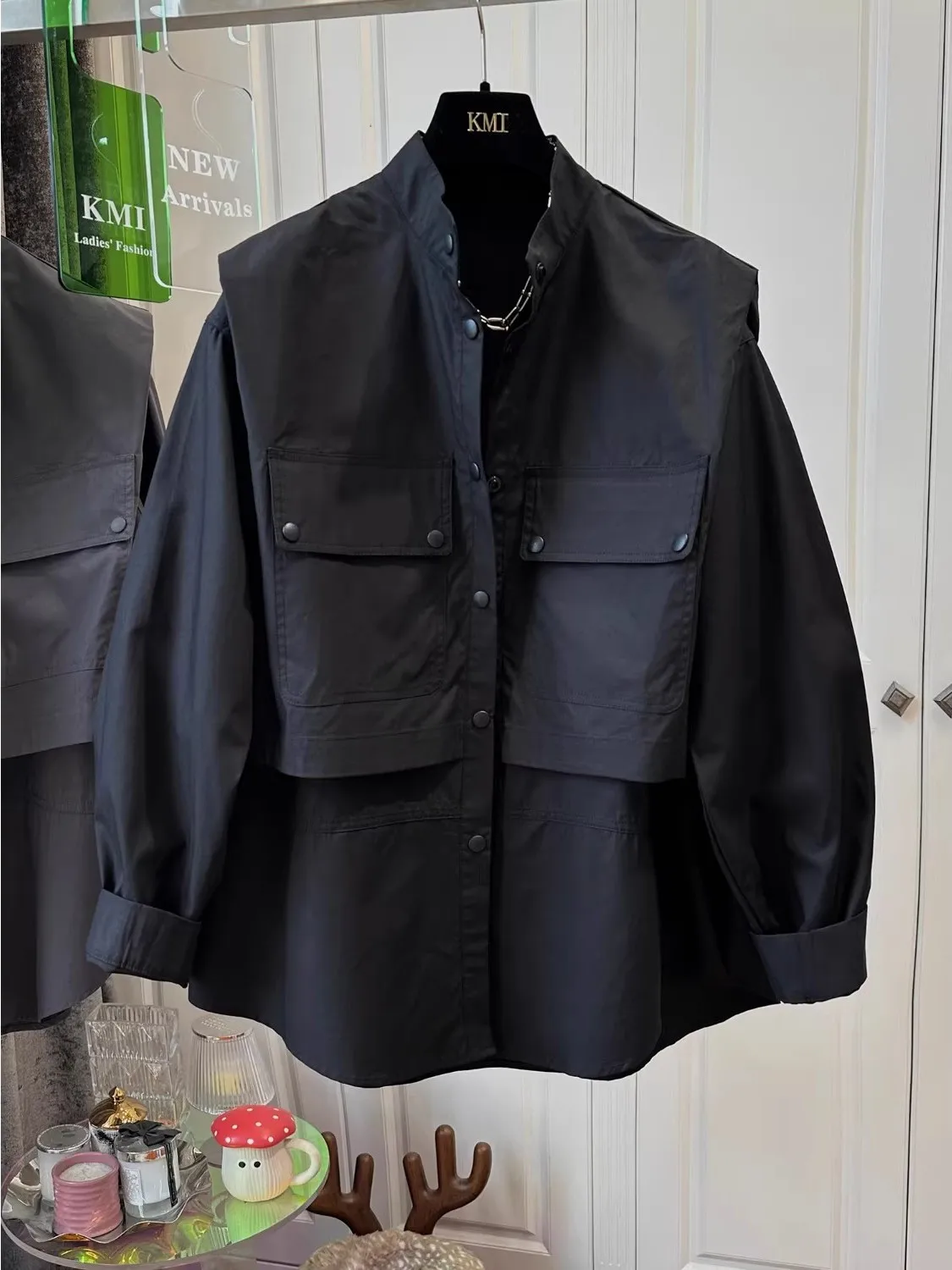 

plus Size 300 Pou Work irt Men's Women's Loose Fit ket Design Casual irt Outerwear Trendy Autumn Spring Clothing