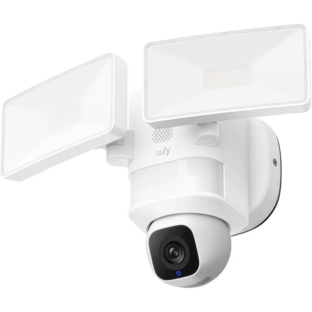Outdoor 360° Pan/Tilt Security Camera with AI Detection, 2K Video, 2.4GHz Wi-Fi, 2000 Lumens, Custom Alerts, No Subscription Fee