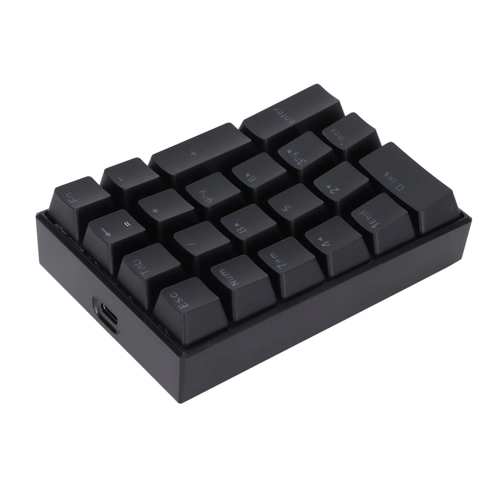 21 Tombol Keyboard Numerik USB Berkabel LED Keyboard Mekanis Keypad Numerik Digital Plug and Play untuk Komputer Laptop