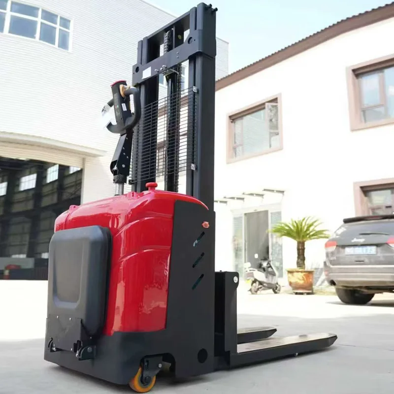 Warehouse Ready Automatic Forklift Stacker Battery Electric Pallet Stacker Electric Platform