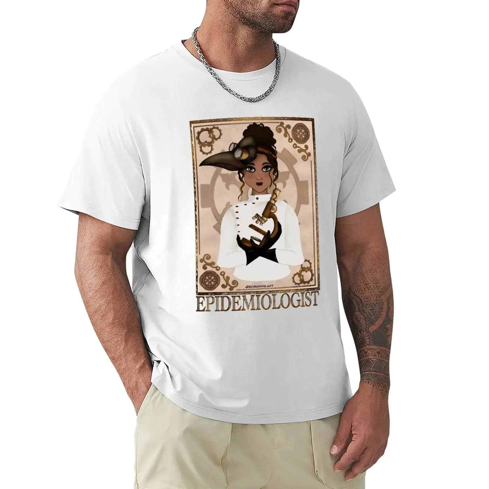 

Epidemiologist (SteamPunk Art) T-Shirt summer tops hippie clothes Men's cotton t-shirt