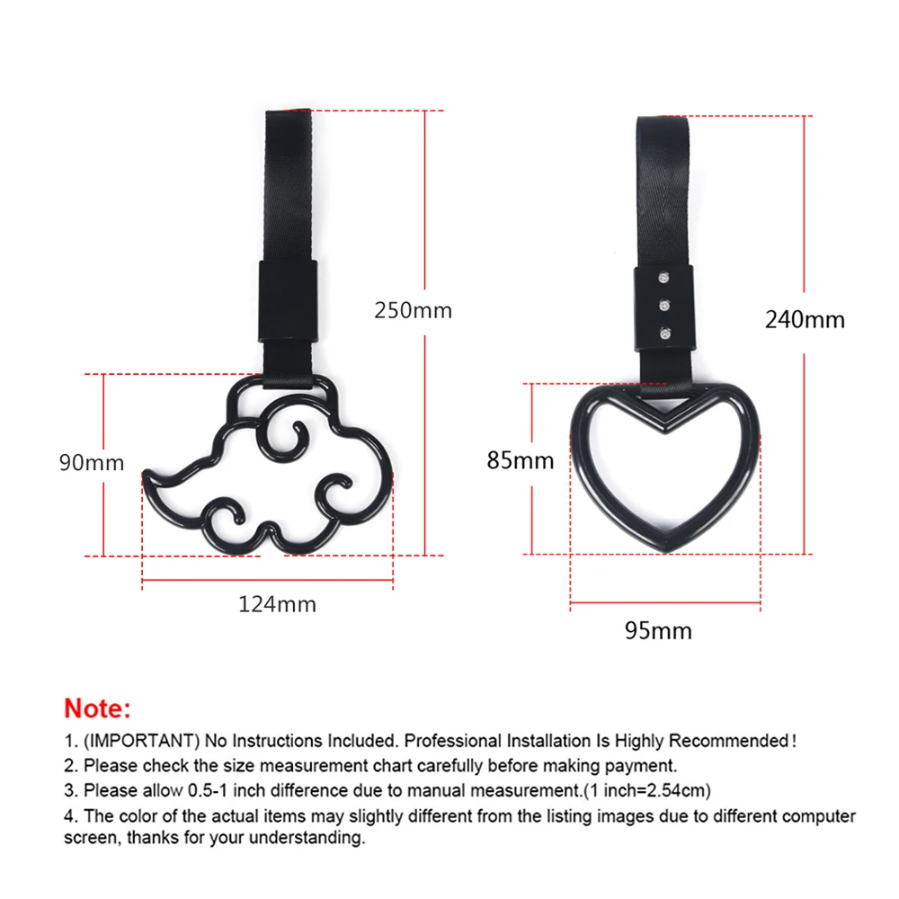 JDM Train Bus Handle Hand Strap 1pcs Ring Heart Styling Drift Charm Strap Drift Auto Accessories Car Strap