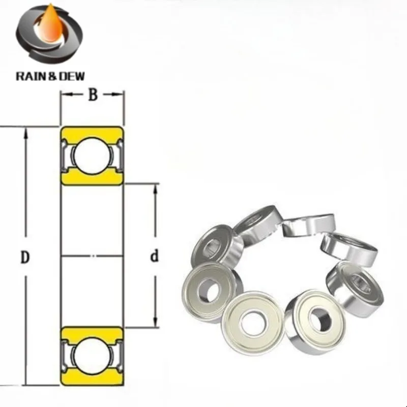 

10Pcs F6802ZZ Flange Bearing ABEC-7 Chrome Steel Metal Sealed Deep Groove Ball Bearing 15x24x5mm