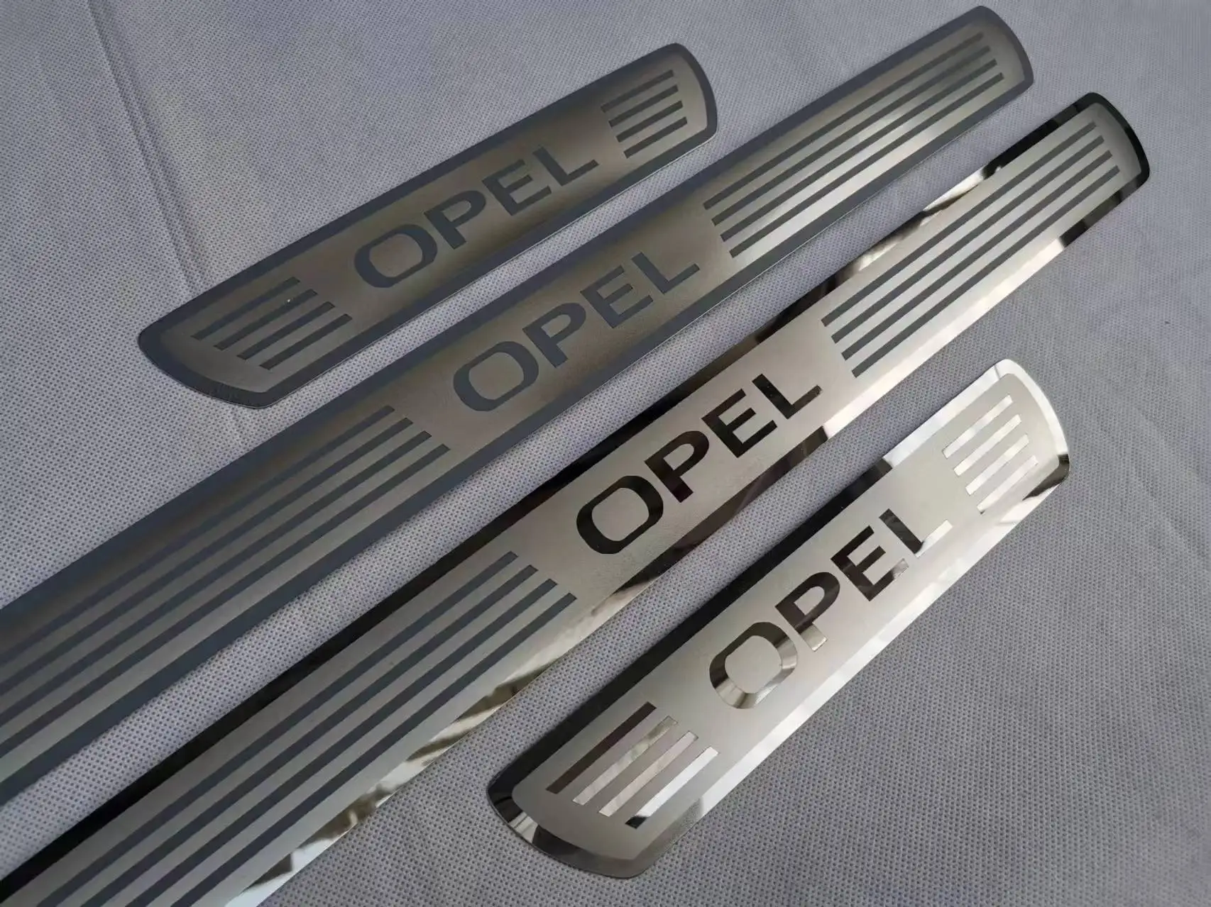For opel astra zafira corsa Door Sill Scuff Plate Cover Trim Stainless Steel Threshold Pedal Styling Protect Car Accessories