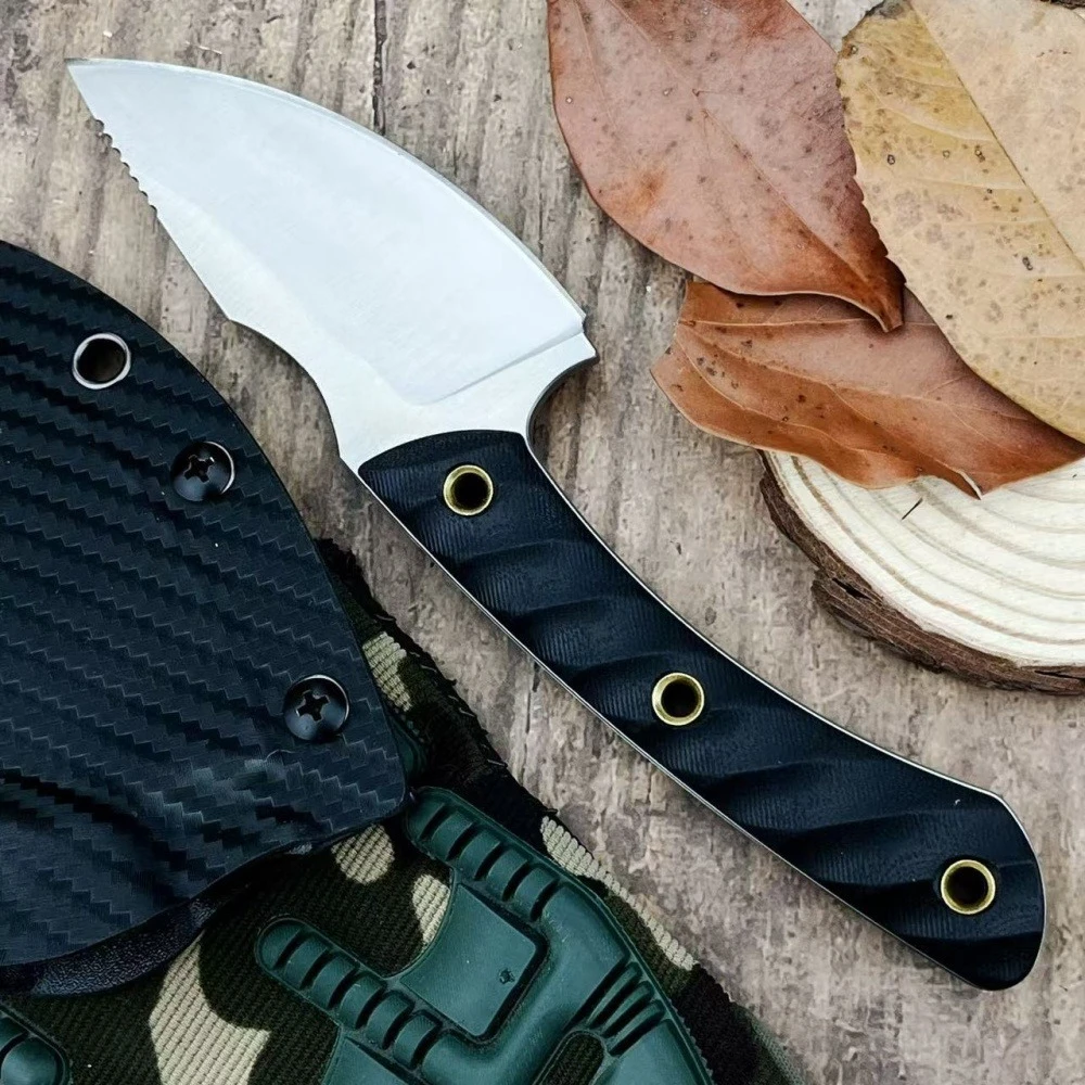 ノマドg10ハンドルストレートナイフ（kシース付き）多機能アウトドアハンティングキャンプフィッシングツール高品質トラベルナイフ