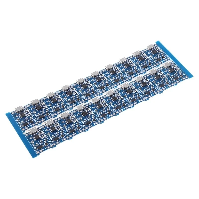 F3KE 20 Pieces Battery Charging Board with Battery for Protection 5V Micro USB 1A 18650 Battery Module
