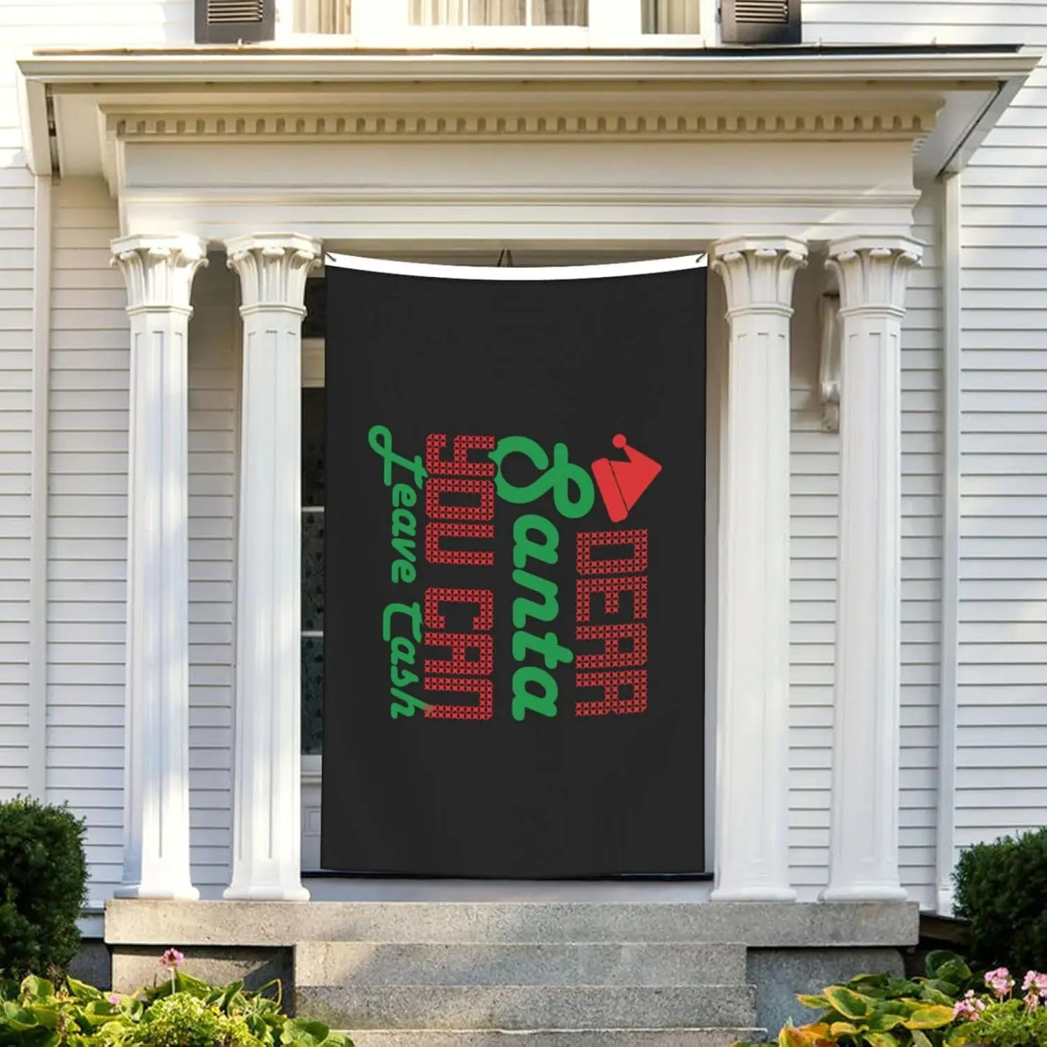 Flagicts 100% Polyester Dear Santa You Can Leave Cash Christmas Flags