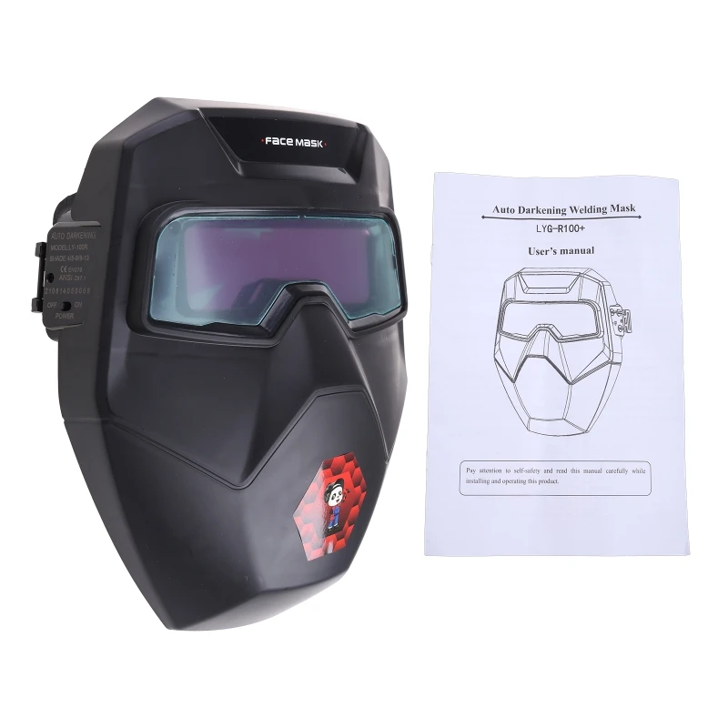 Automatic Dimming Welding Mask for TIG MIG ARC Plasma Cut Anti Falling Material Suitable for Electric Welding Gas Weld