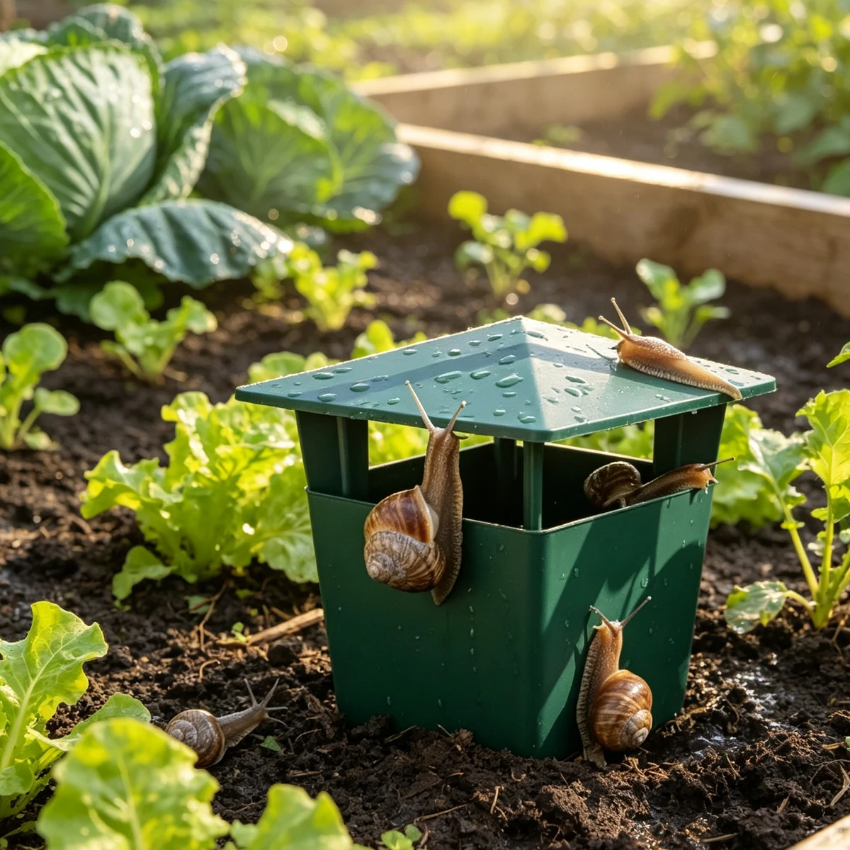 Snail Trap Home and Garden Pest Control Gardens Terraces Orchard Cockroach For the Yard Vegetable Products Insect Catch Insects