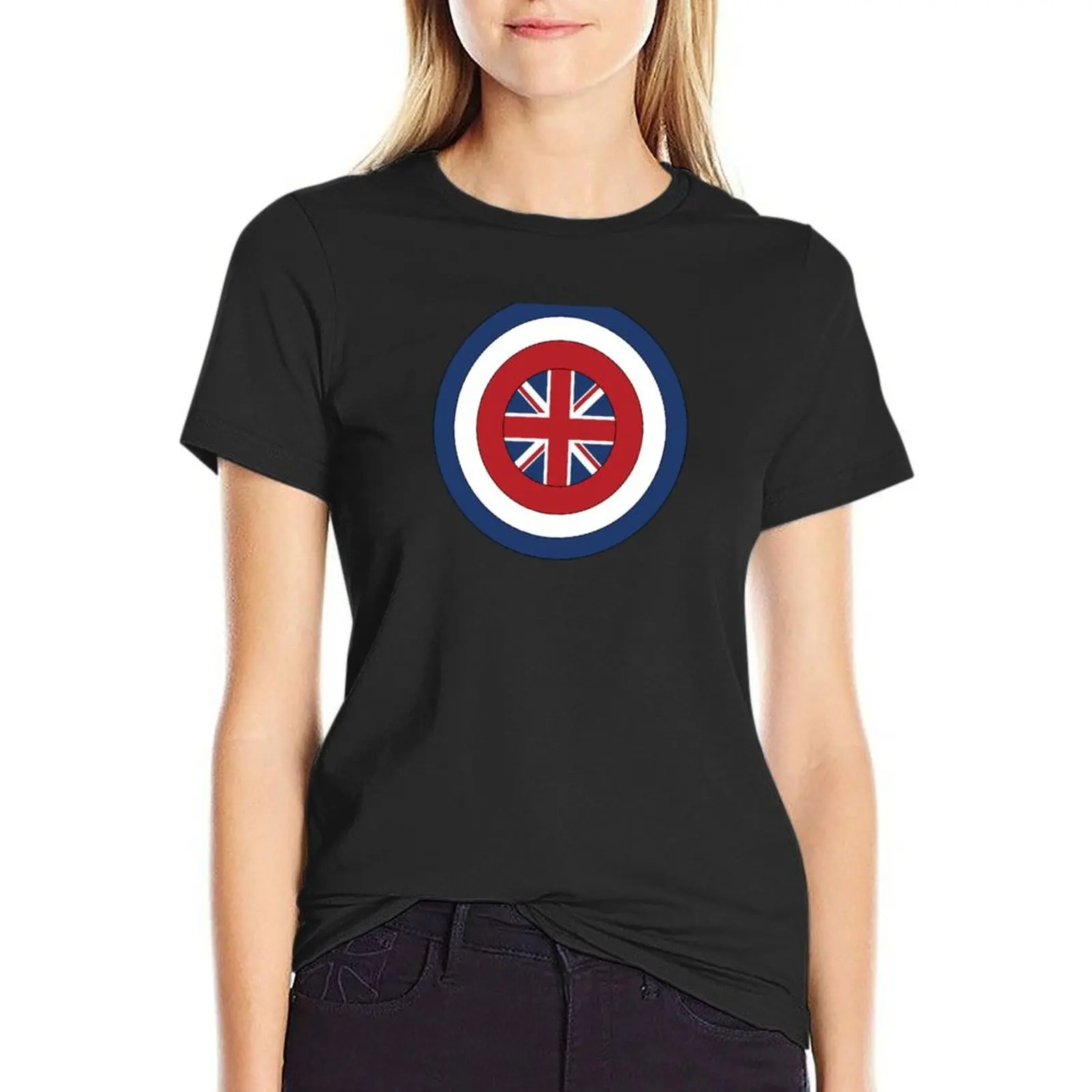 Peggy Carter Shield-Captain Carter T-Shirt funnys customizeds Aesthetic clothing korean Women's clothes