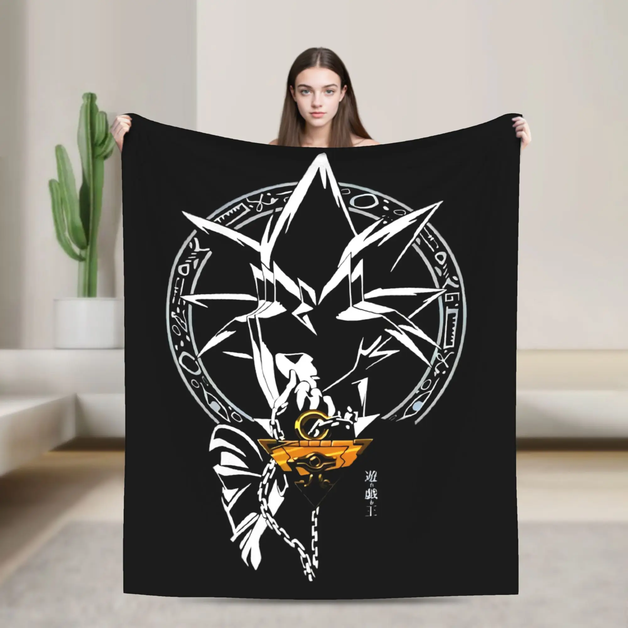 Yu-Gi-Oh!  Blanket Cover Flannel Japanese Anime Manga Aesthetic  Ultra-Soft Throw Blanket for Bedding Couch Bedspread