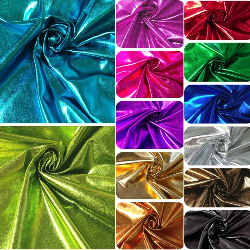 Reflective 4 way Stretch Lycra Fabric, Spandex Cloth For Dancewear Costume