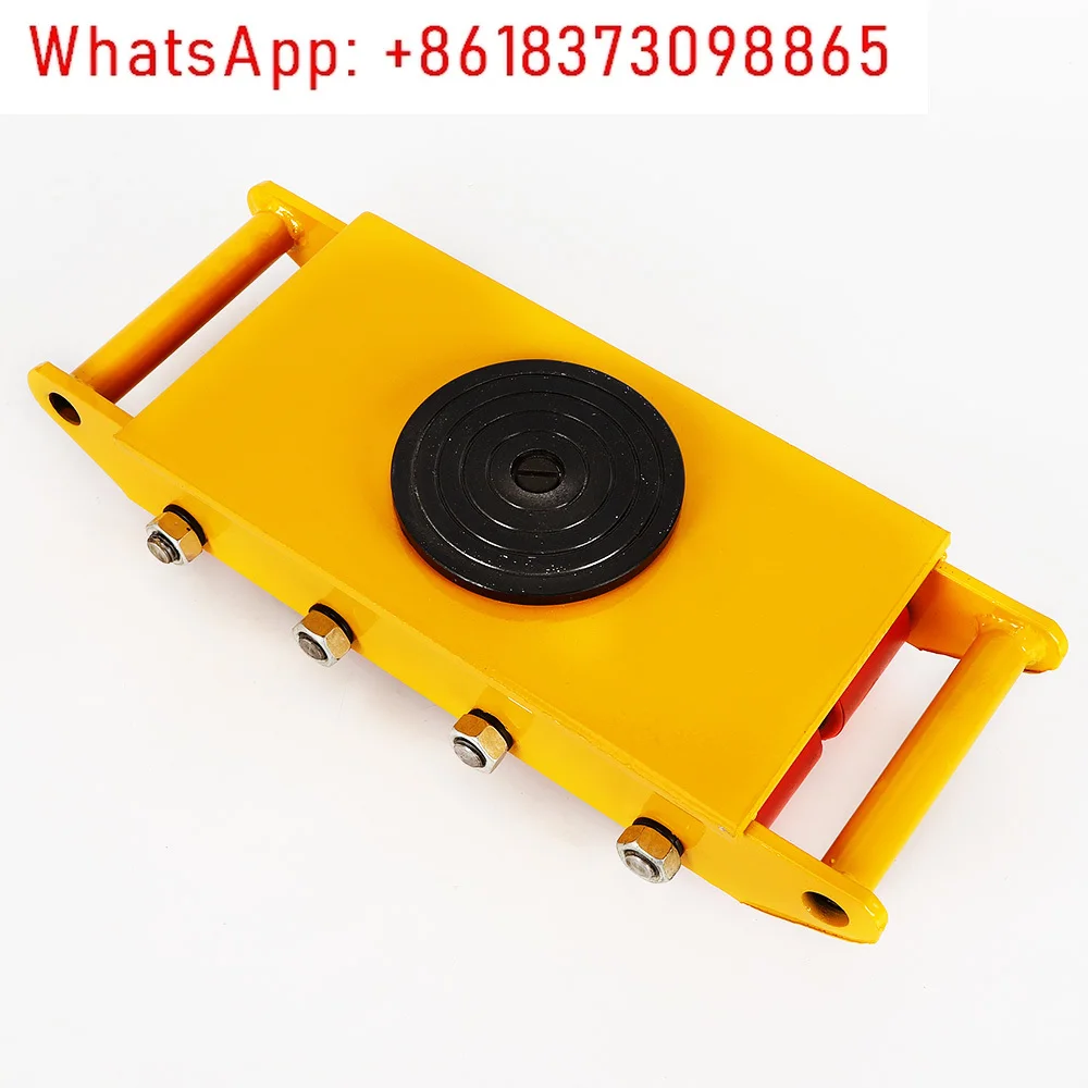 

12 ton heavy machinery mover, straight cargo handcart, machine transport vehicle, elevator, 8-roll trolley, skateboard