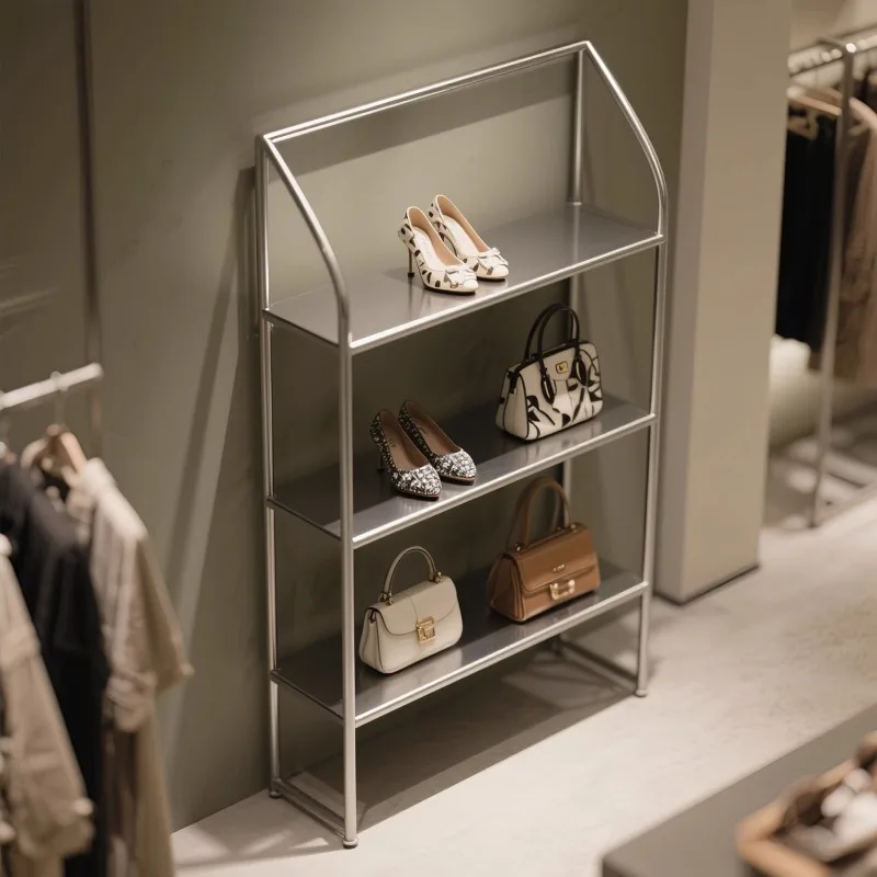 

Clothing Store Bag Shoe Rack Display Floor Multi-layer Shelf Sample Display Rack Showcase Display Cabinet