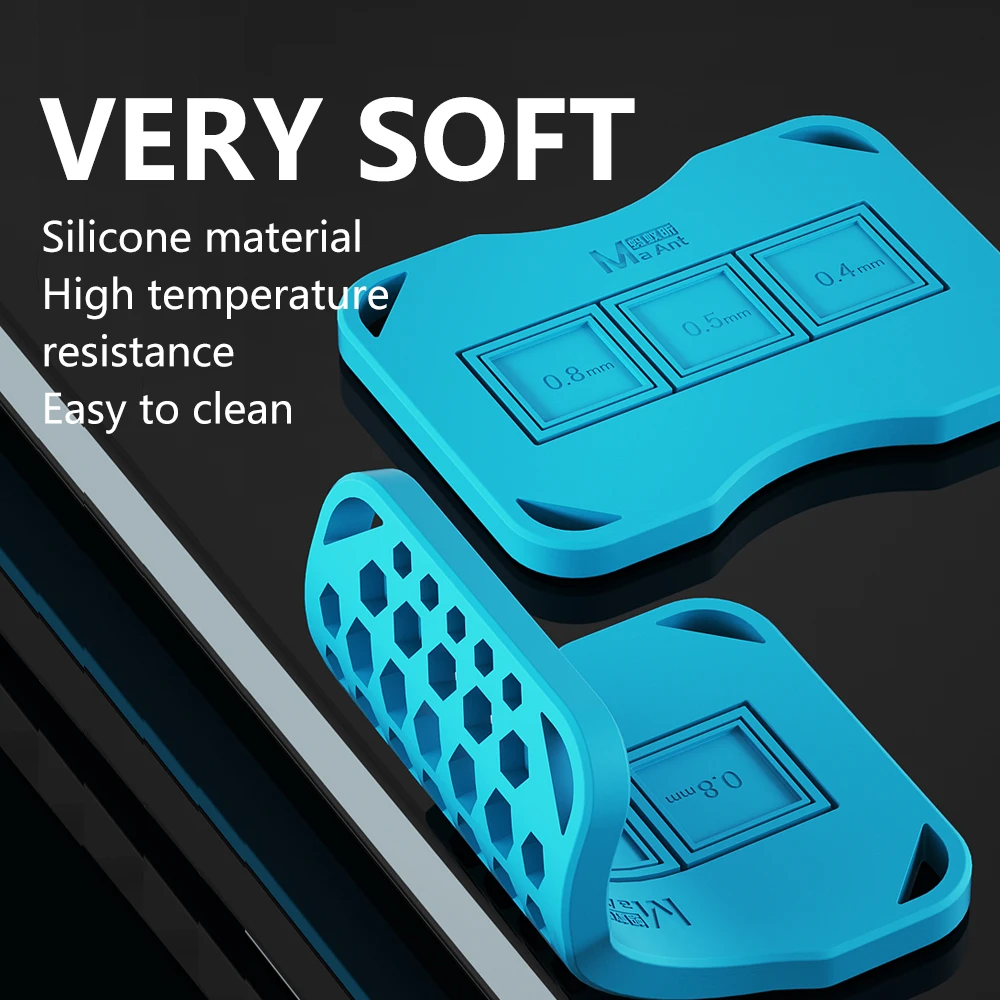 MaAnt CO3 BGA Reballing stensil basis magnetik tahan suhu tinggi untuk CPU NAND CHIP IC Alat tetap tanam timah