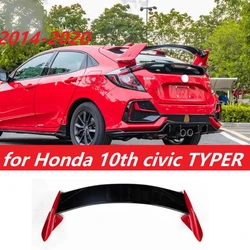 Carbon Fiber Rear Roof Spoiler Wing Lip for Honda 10th civic TYPER Tail 2014 2015 2016 2017 2018 2019 2020 Hatchback