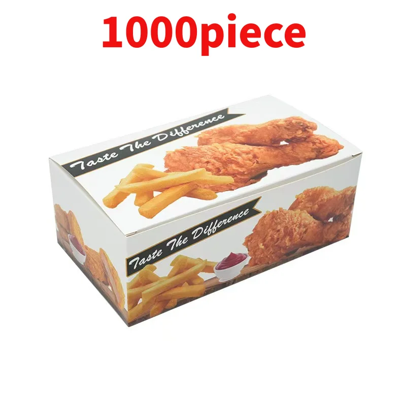 

10 00piece.Custom.Custom logo takeaway restaurant Fast Food Packaging box Hamburger Burger paper Box container French Fries Fire