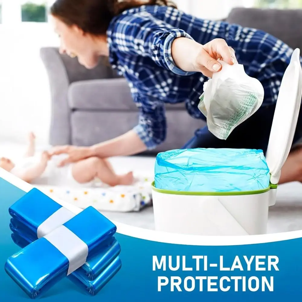 Durable Diaper Trash Bags Deal with Odors Effectively Tear-Resistant Refill Bags Thickened Living Rooms Baby Diaper Garbage Bags
