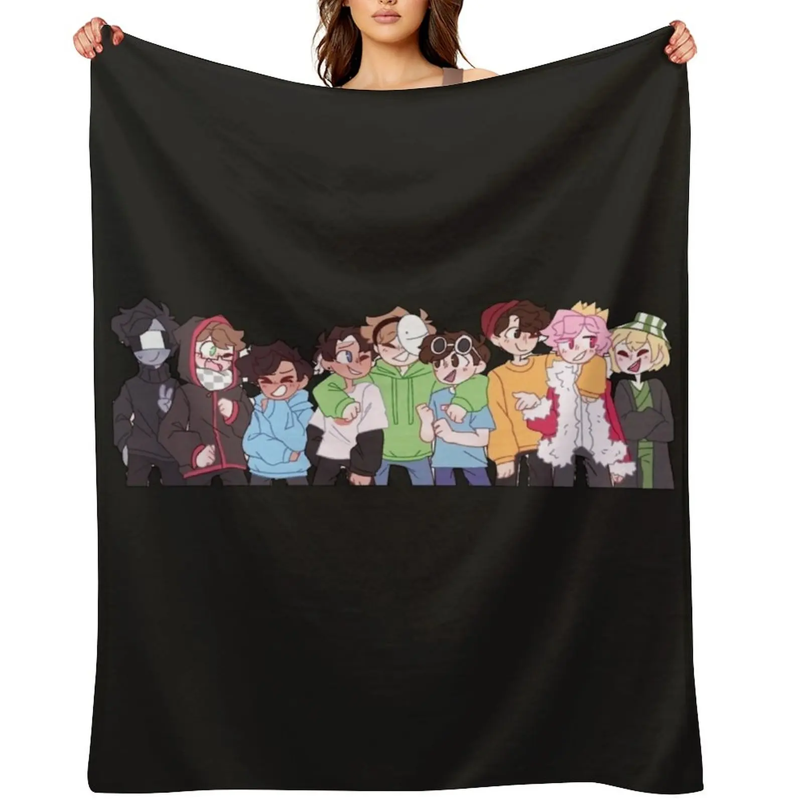 

dream smp all members Throw Blanket for sofa Blankets For Sofas heavy to sleep Decorative Sofa Blankets