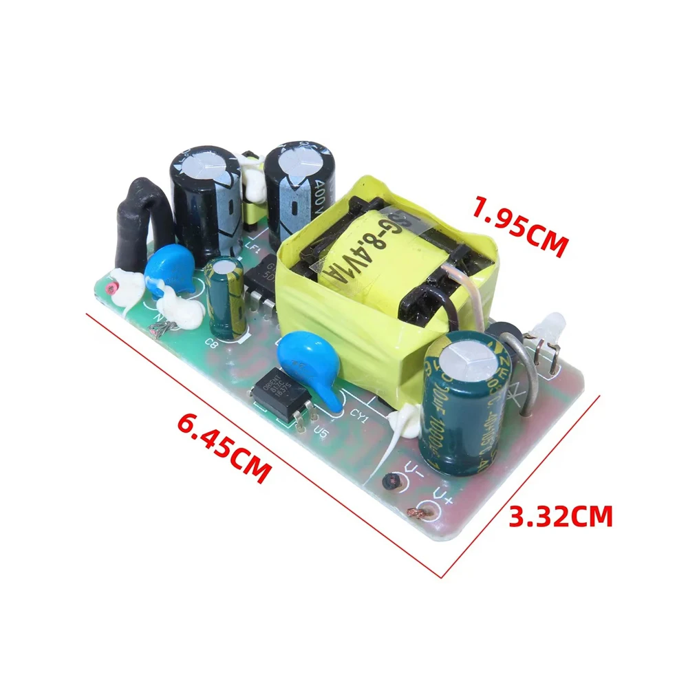 DC8.4V 1A Switching Power Supply Board AC-DC Convert AC110-240V to 8.4V Buck Power Supply Module 1A Step Down Power Bare Board