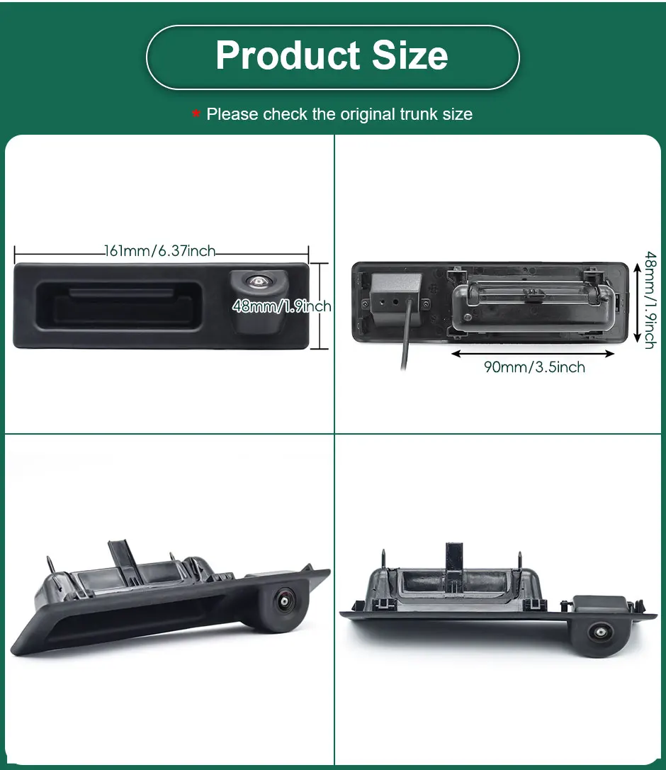 GreenYi 170 Degree 1920*1080P HD AHD Night Vision Vehicle Rear View Camera For BMW 5 series F10 F11 3 series F30 F31 F32 X3 F25