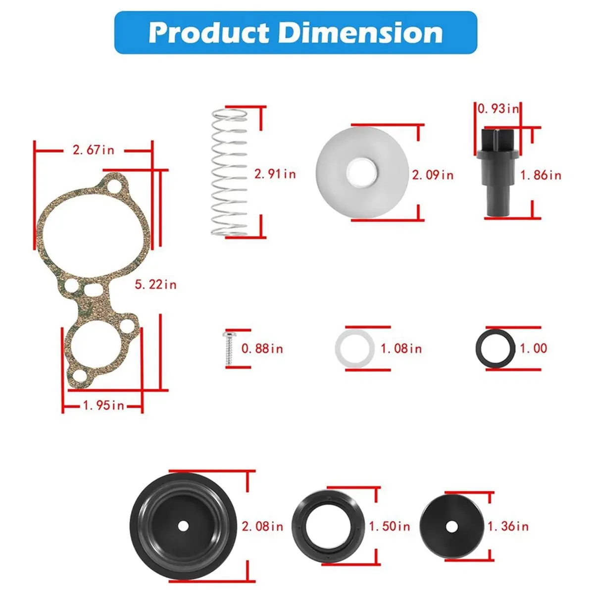 compatible-803062t1-poppet-valve-diaphr-kit-for-mercury-135-200hp-20l-25l-v6-ii-iii-xr4-xr6-v135-v150-v175-v200