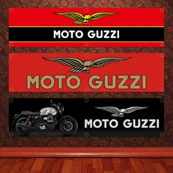 60X240cm Banner Moto G-Guzzi Motorcycle Flag Polyester Printed Garage Wall Art Outdoor Decorations Tapestry With Brass Grommets