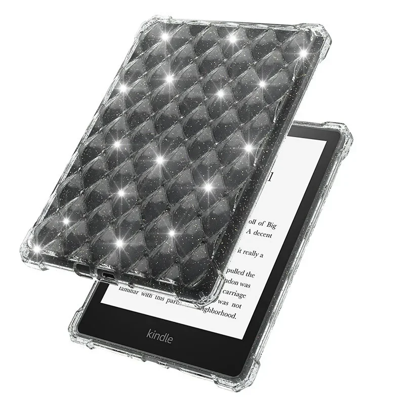 Hülle für den brandneuen 7-Zoll-Kindle Paperwhite der 12. Generation 2024 und Colorsoft SA569P SA568B, ultradünne, transparente TPU-Rückseite mit weicher Haut