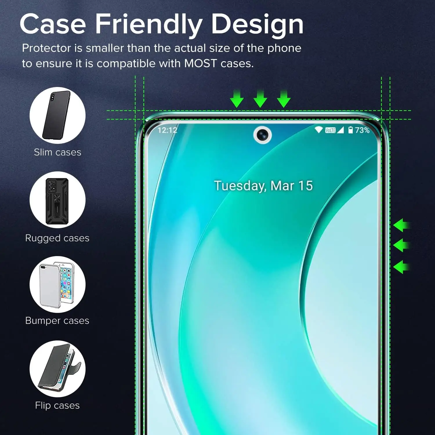 2/4 szt. Folia ze szkła hartowanego 9H do szkła ochronnego Blackview Oscal Tiger 12 HD — zdjęcie produktu 3