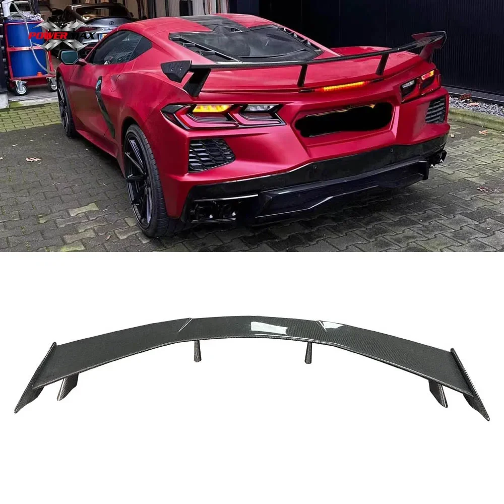 

Wholesale Carbon Fiber Rear Trunk Wing High Wing for Chevrolet Corvettes C8 Rear Wing Z51 Style