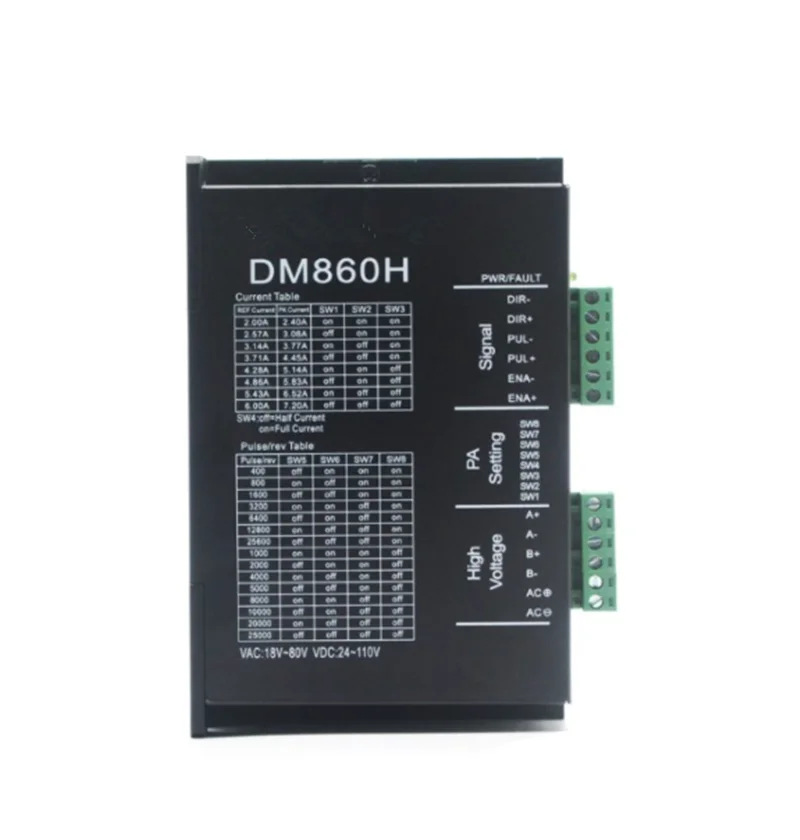 

Цифровое полноступенчатое разделение 5786 с драйвером шагового двигателя DM860H вместо гонок DMA860H MA860H, пятно