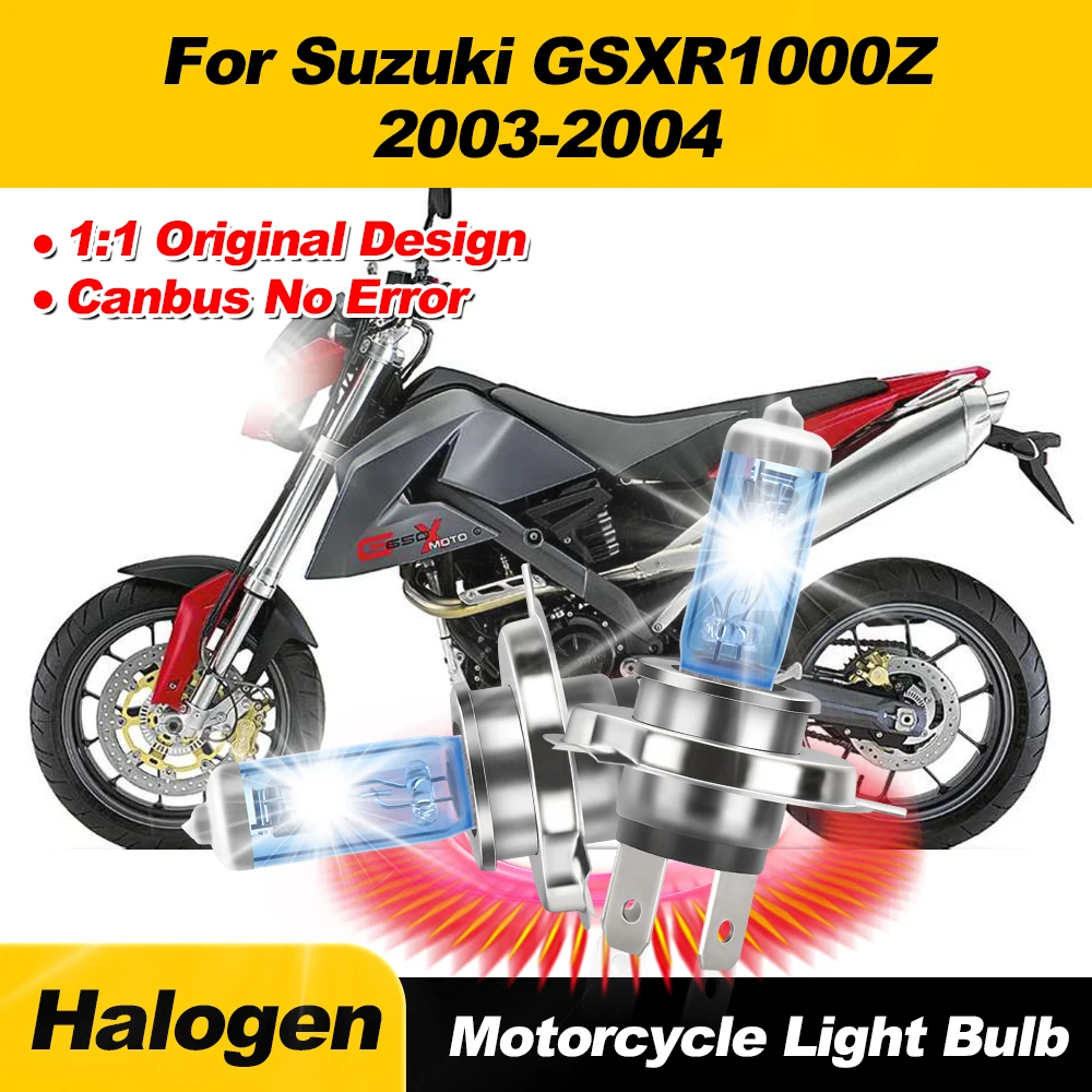 

2Pcs 20000LM H4 Halogen Headlight Bulbs 120W Motorcycle Head Lamp 6000K White 12V Canbus No Error For Suzuki GSXR1000Z 2003 2004