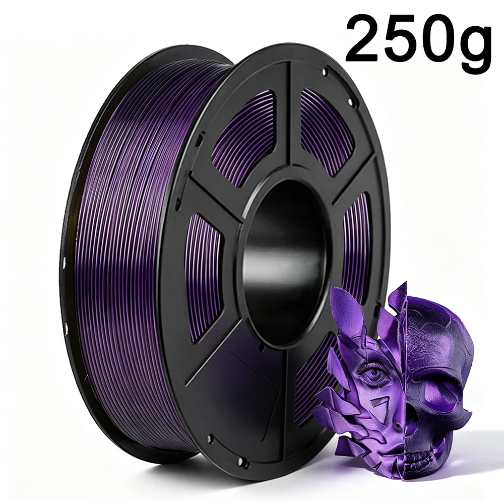 1.75mm 3D Printer PLA Filament Silk Blue Red Two Color 250g 3D Printing Material Magic Dual Color Black Red Sublimation Duotone