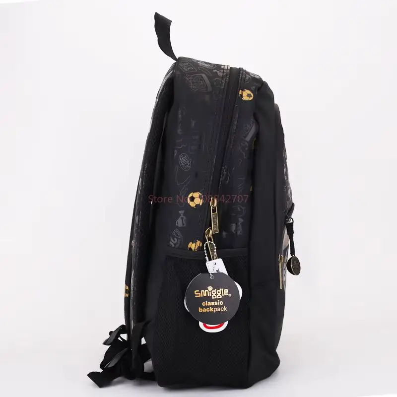 

2025 New Australian Satchel Smiggle Gold Football Bag Waterproof Large Capacity Backpack For Primary School Children Boys Gift