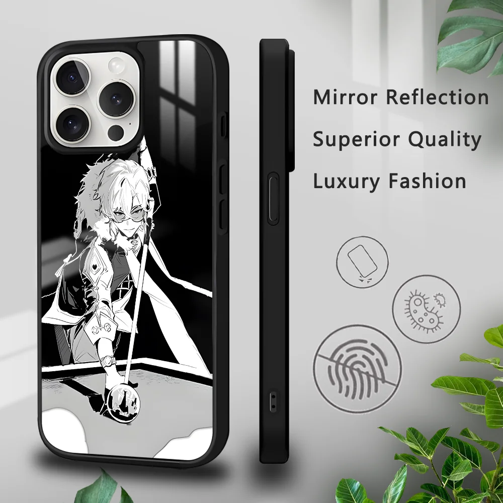 Honkai Star Rail Aventurine Phone Case For iPhone 16 15 14 13 12 11 Pro Xs Max Mini Plus Celulares Hard Funda