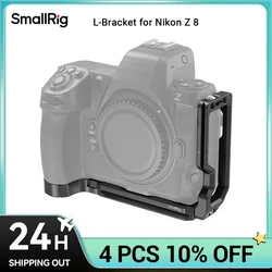 SmallRig Z 8 L-Bracket for Nikon Z 8,Anti-Twist Design and Aluminum Alloy L-Shape Mount Plate for Bird Shooting, Sports Shooting