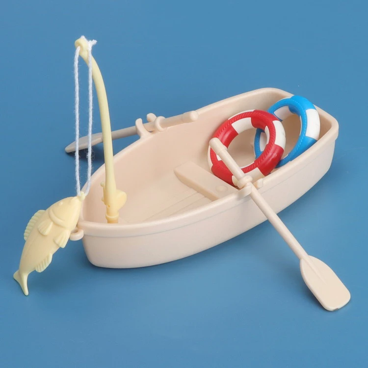 Décennie s de construction de bateau de poisson, mini figurine d'action, jouets en briques