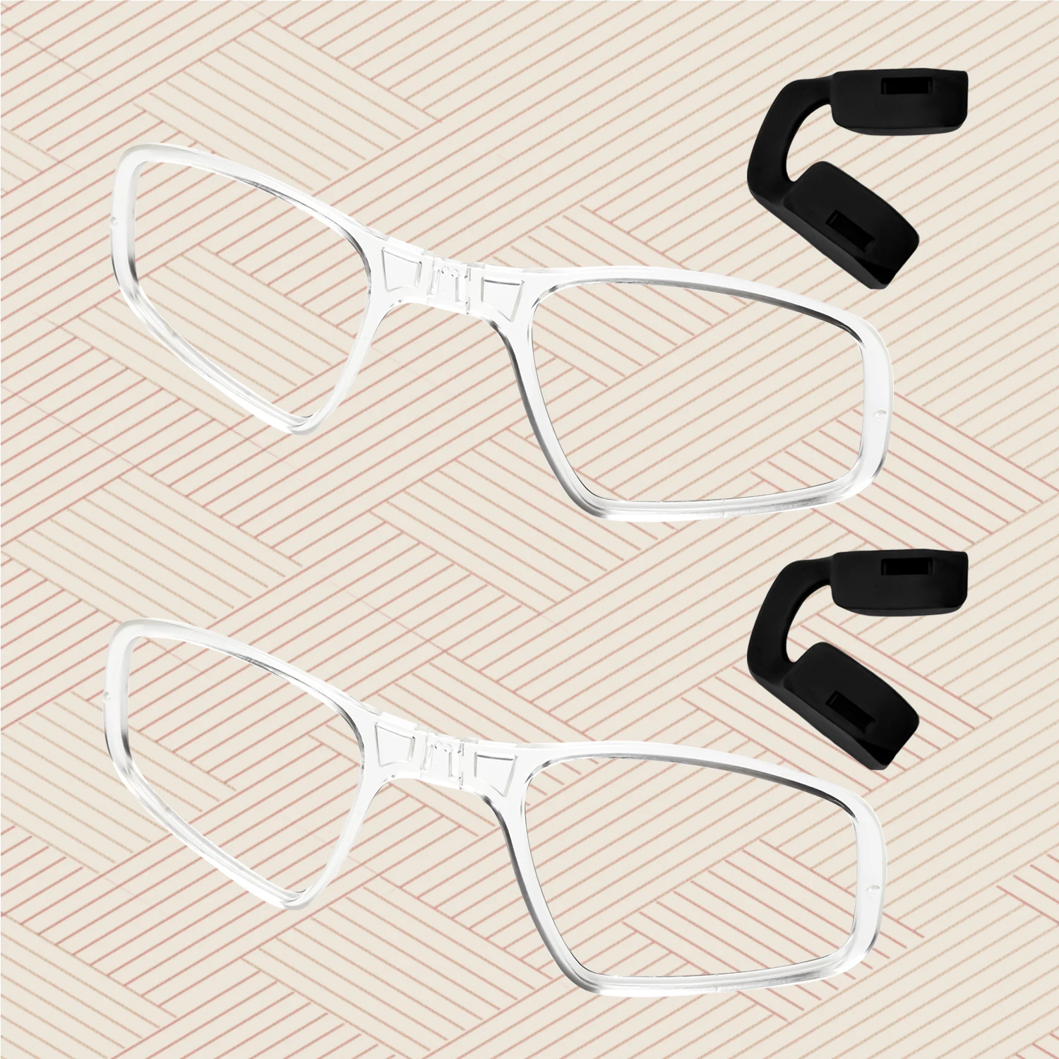 

Insert Clip-On Lens Carrier + Large Size Nose Pad for Oakley Sutro Lite OO9463 OO9463A Sweep OO9465 S OO9496
