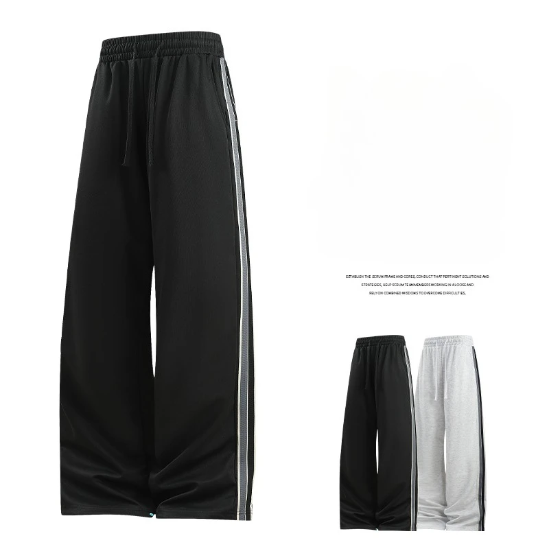 Four Season Outdoor Golf Sport Breathable Fashionable Straight Leg Pants for Men Lightweight Loose Comfortable Versatile Pants