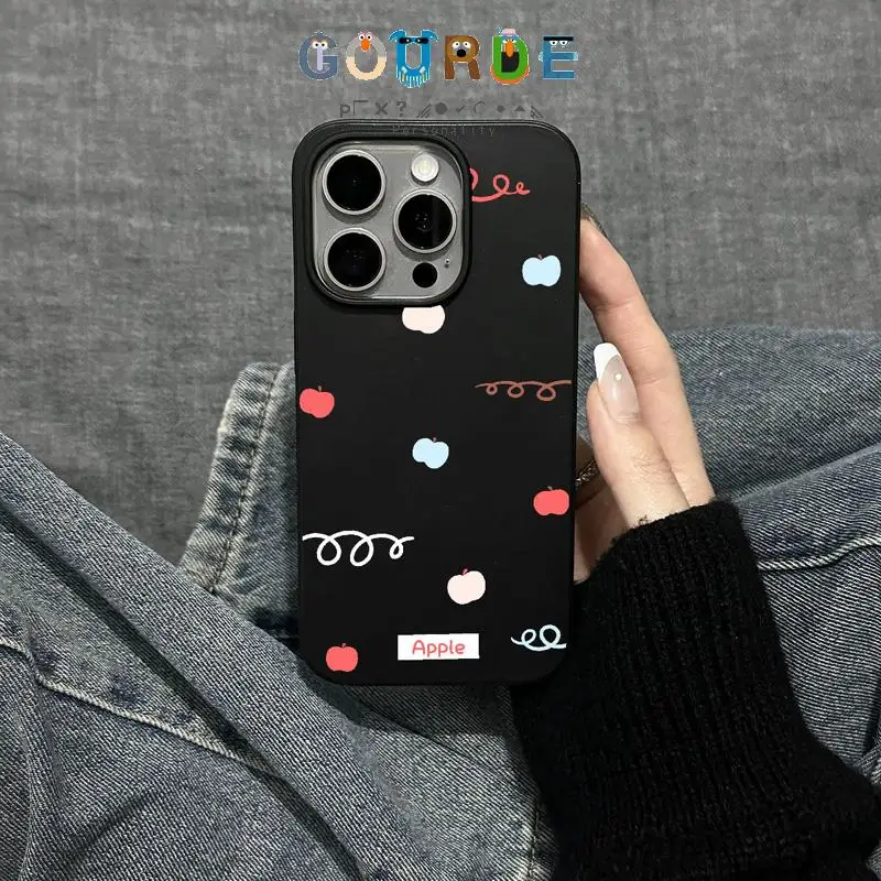 

Gourde Simple Cute Apple Patterns Phone Case for Iphone 16 15 14 12 13 11 Pro Max Ip 7 8 Plus Iphon X Xs Xr Xs Max