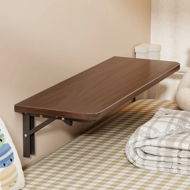 Foldable bed, table board, wall desk, suspended side table, dormitory notebook computer table, bedside and knee table