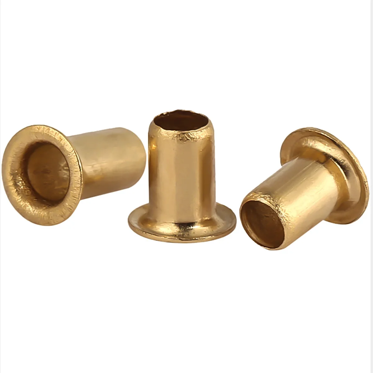 Brass Vias Rivet Nuts Through Hole Rivets Hollow Grommets M0.9-M6